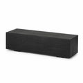 Banc rectangulaire en bois noir 150x30x40 cm