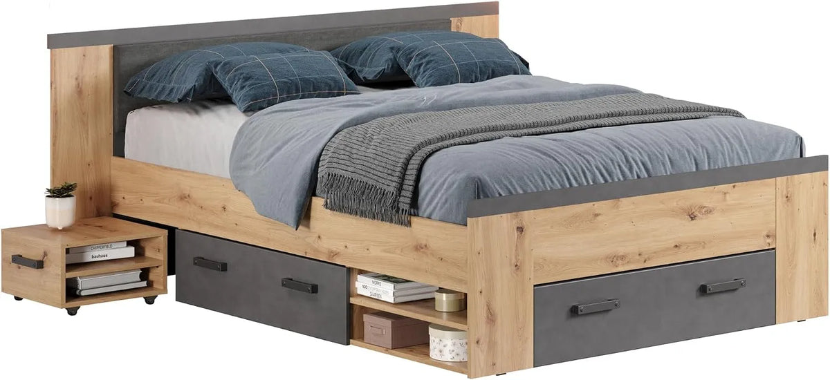 trendteam lit de Salon Intelligent – en bois, 190 × 87, 190 × 87 × 203 cm, marron