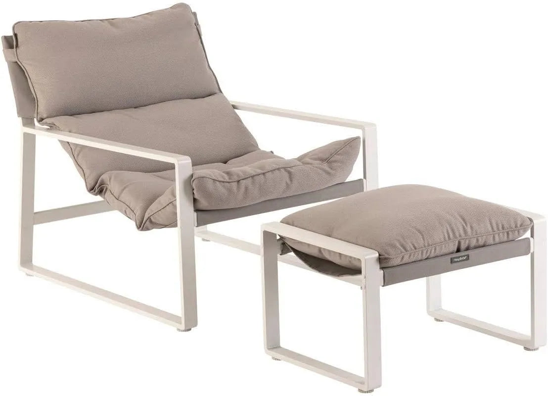 Fauteuil relax et fauteuil inclinable: en acier, en aluminium, blanc