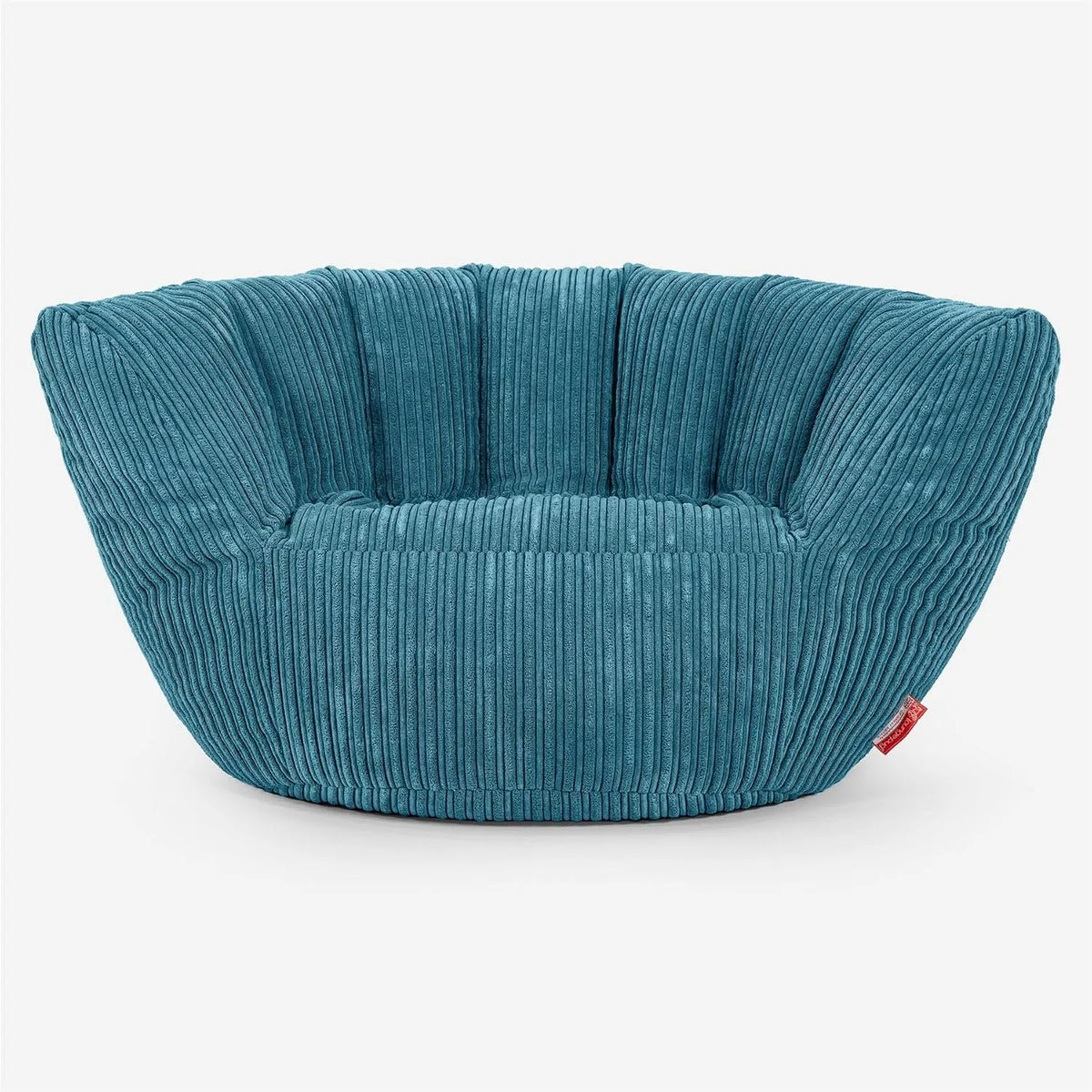 Lounge Pug Pouf Fauteuil et chaise rembourrée Charles Vintish en Velours Côtelé: bleu