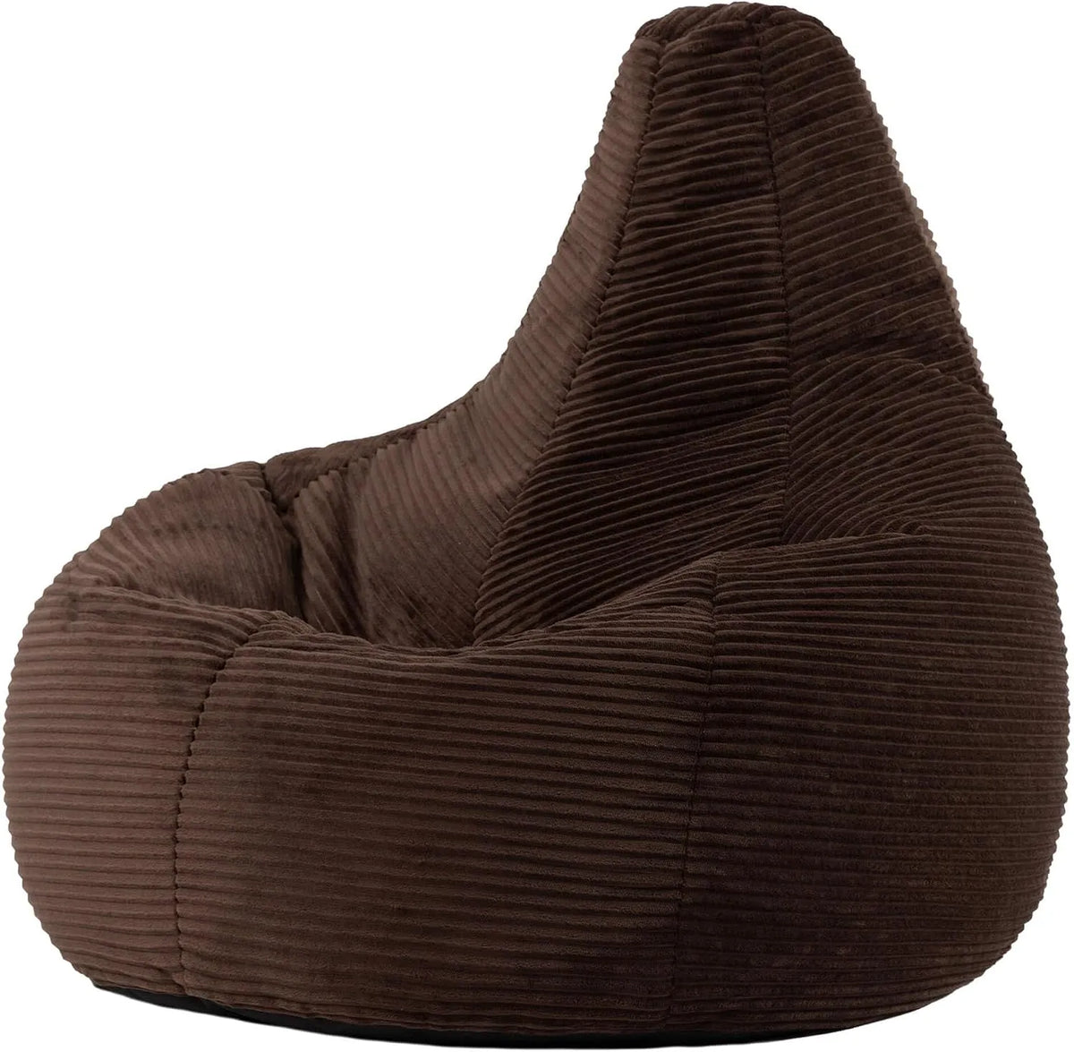 Icon Dalton Pouf Velours Côtelé — en velours côtelé, marron