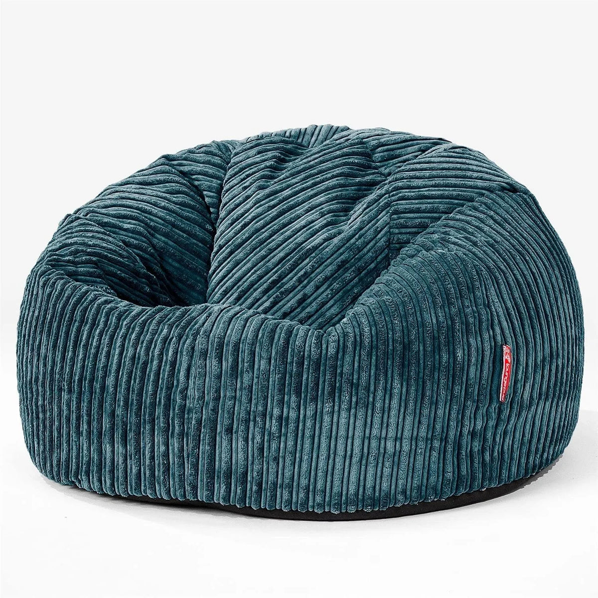 Lounge Pug Pouf Poire Classique pour Adulte en Velours Côtelé: format portable, bleu