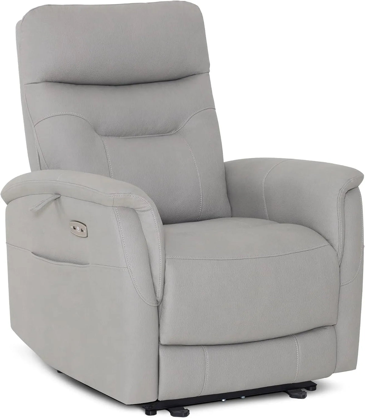 Fauteuil relax et fauteuil inclinable — avec port USB, gris