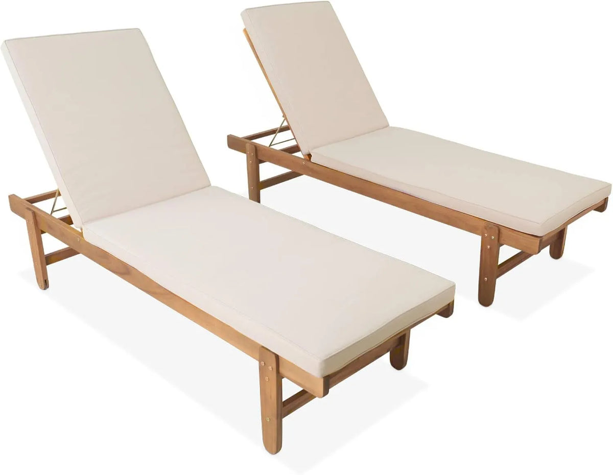 Alice's Garden: avec coussins, avec roulettes, Set de 2, beige