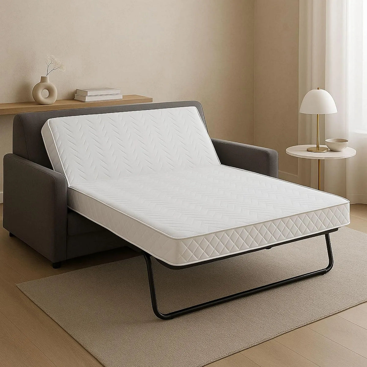 Matelas – rembourrage en mousse, 140 × 190 × 15 cm, 3 cm, 60 cm