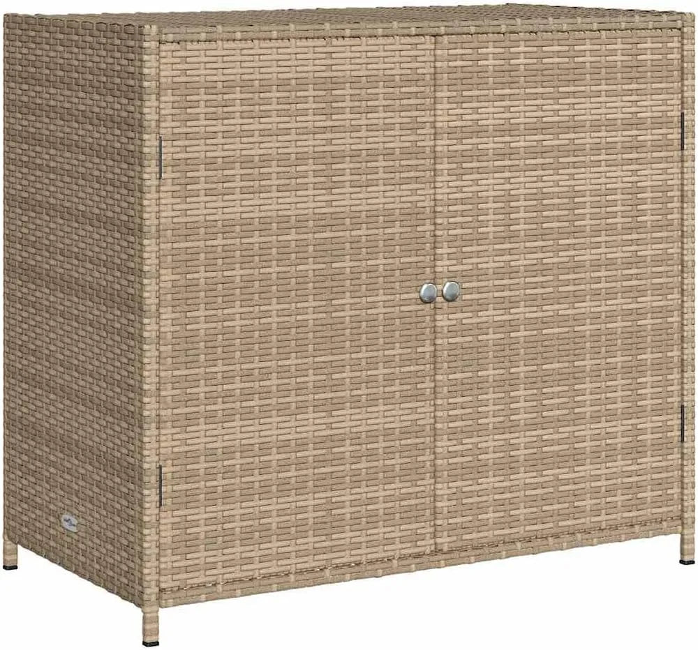 Armoire de rangement – avec rangement, 83 × 45 × 76 cm, beige