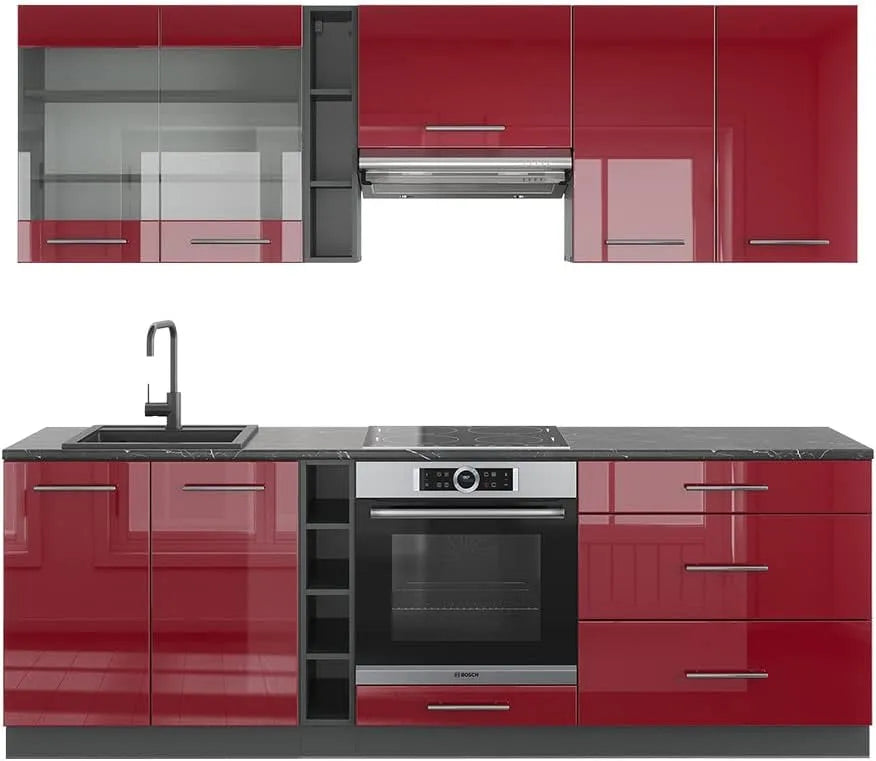 Vicco Cuisine Fame-Line: 235 cm, anthracite