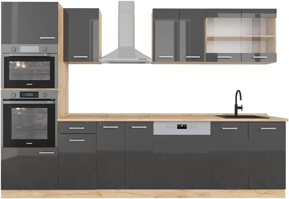 Vicco Armoire de rangement – 300 cm, anthracite