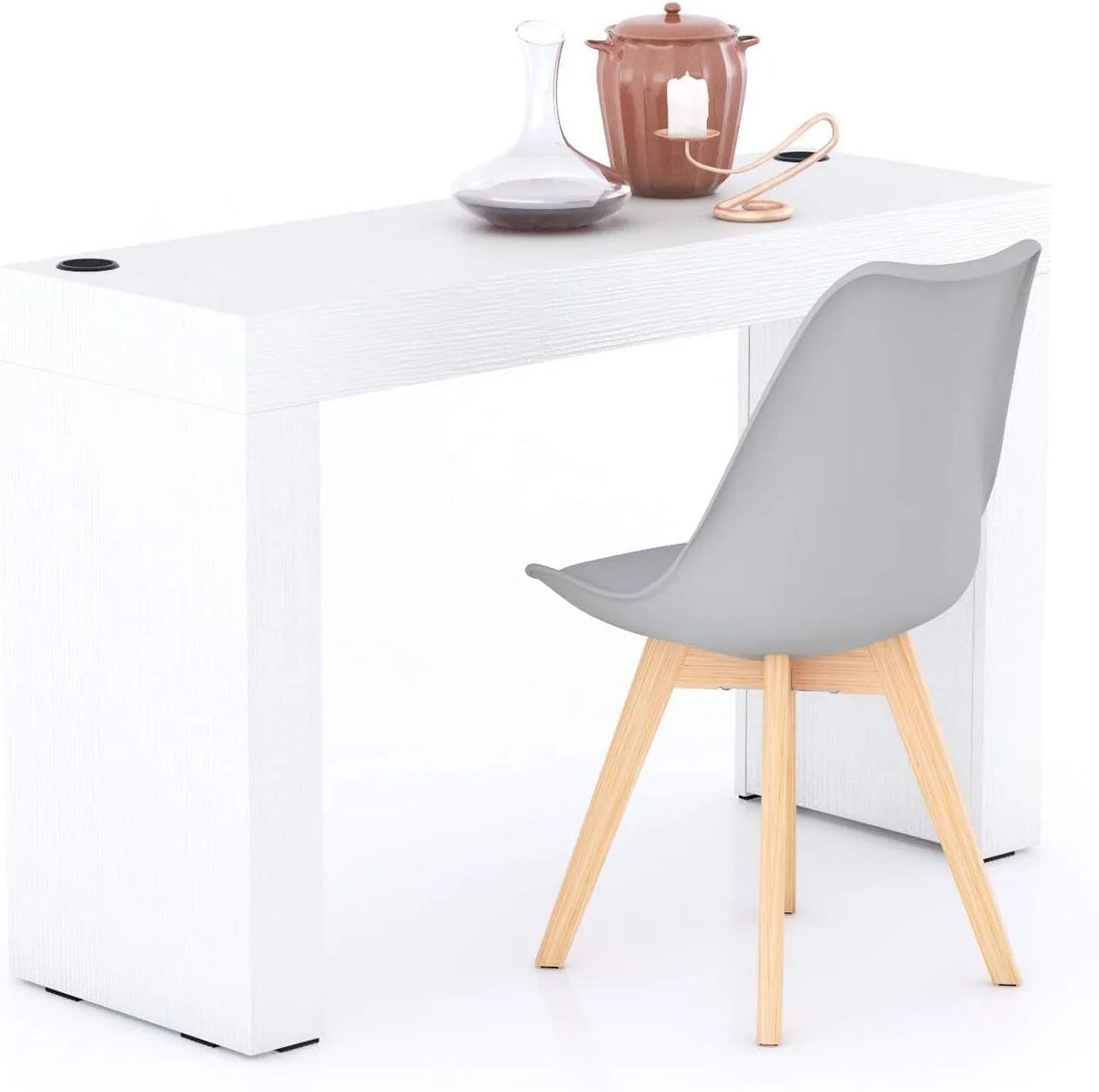 Mobili Fiver Table à manger et table de salle à manger: Evolution, 120 × 40, blanc
