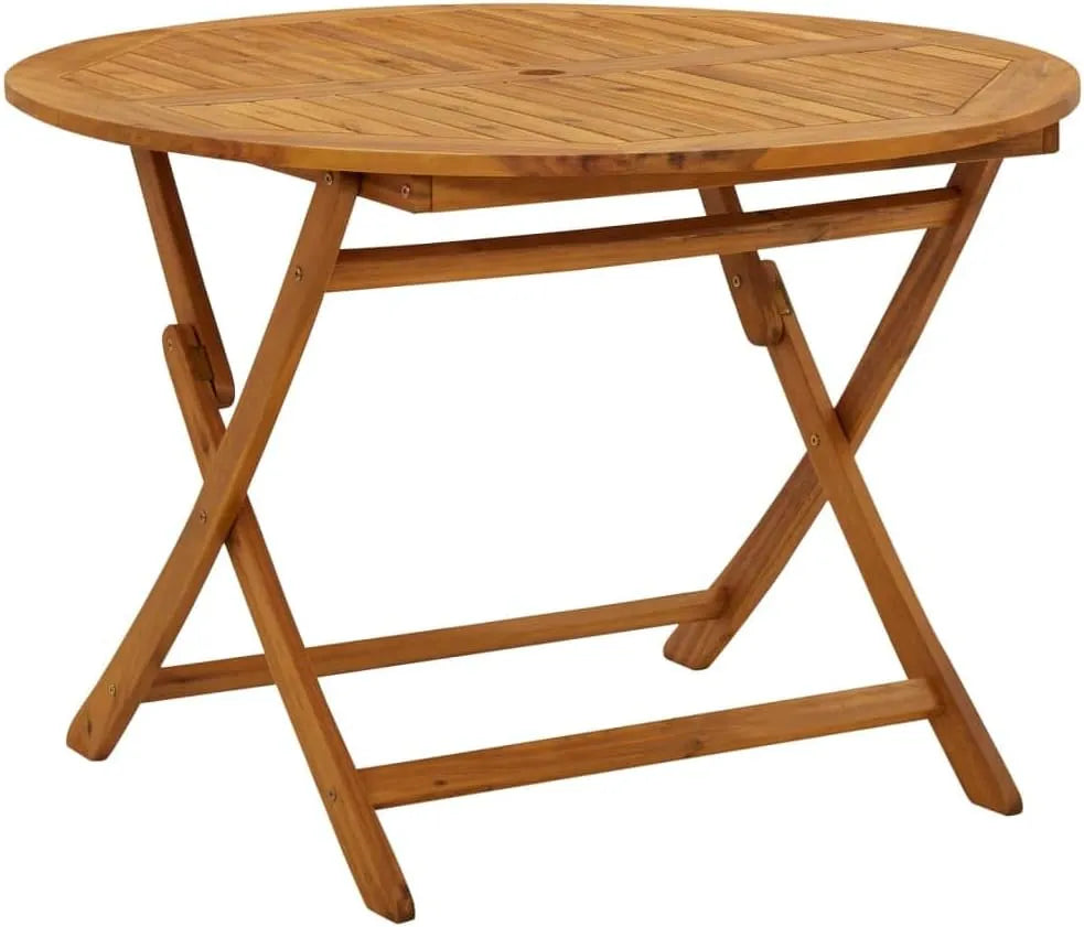 Table pliable de jardin 110 cm Bois d acacia massif: en bois
