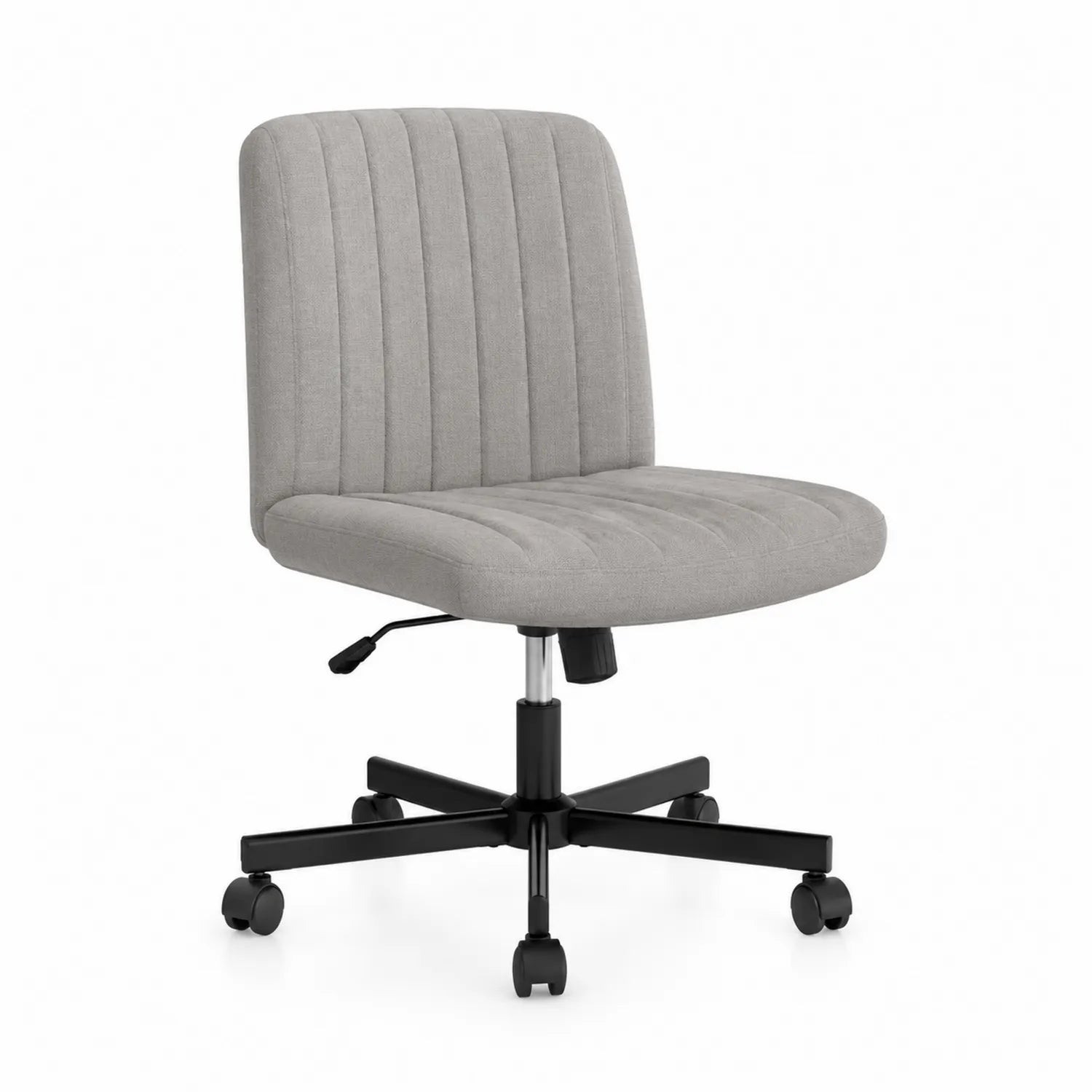 Chaise de bureau en tissu ajustable Gris