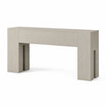 Table console en bois clair 120x30x80 cm