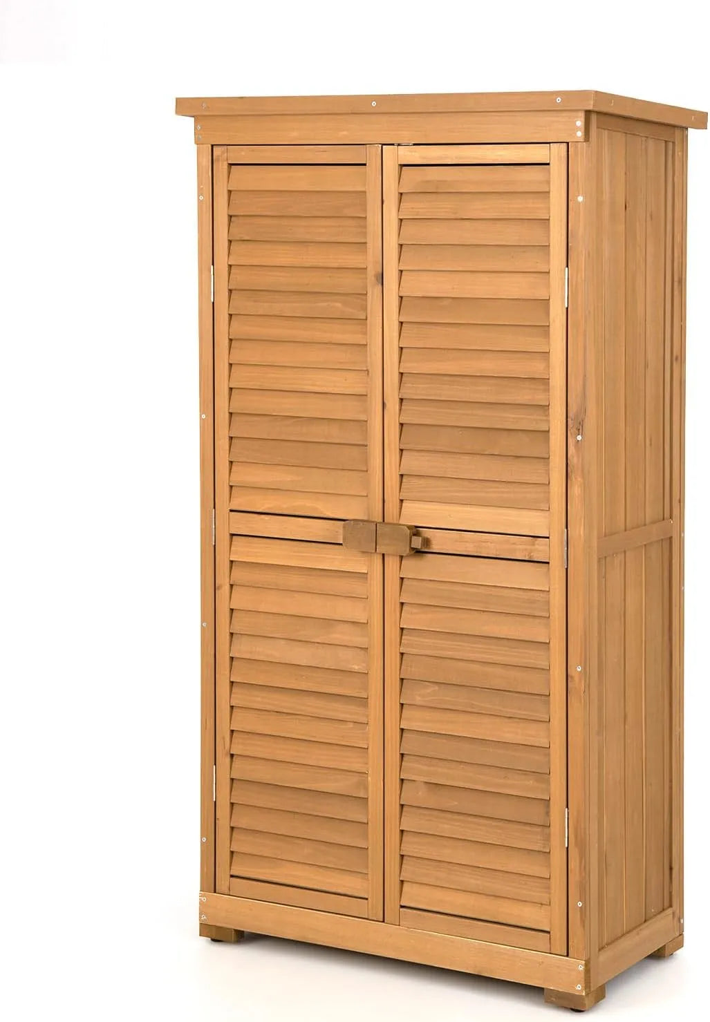 Armoire de rangement — en bois, verrouillable, 87 × 42 × 160 CM