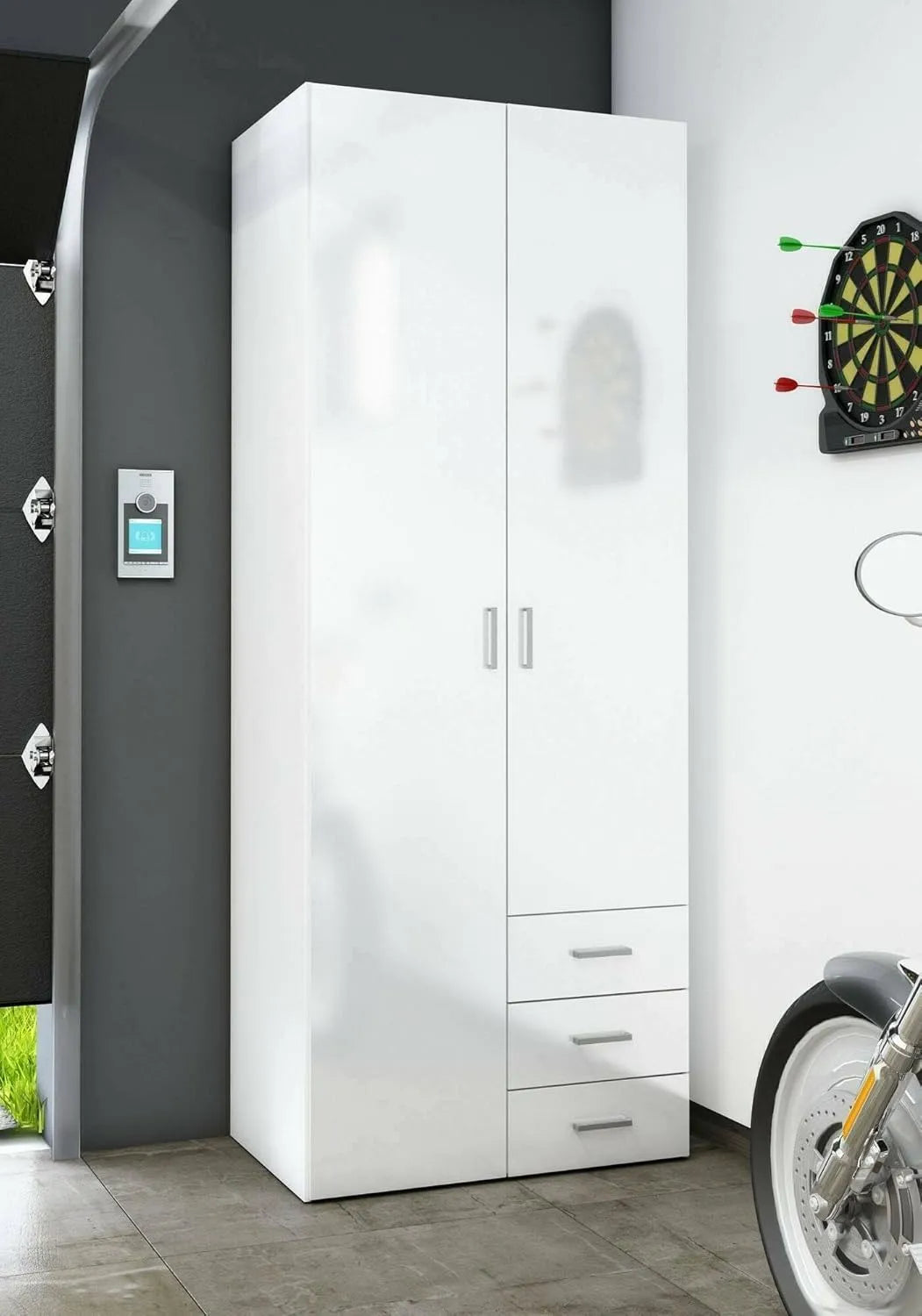Dmora – 2 Portes, 78 × 50, blanc