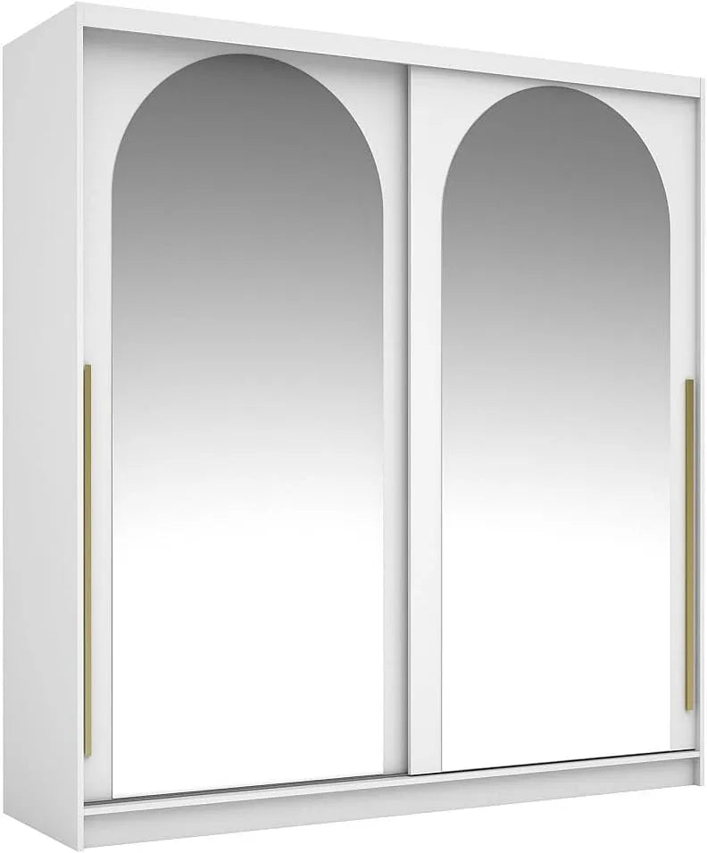 Armoire de rangement — ALVARENO, 2 Portes, blanc