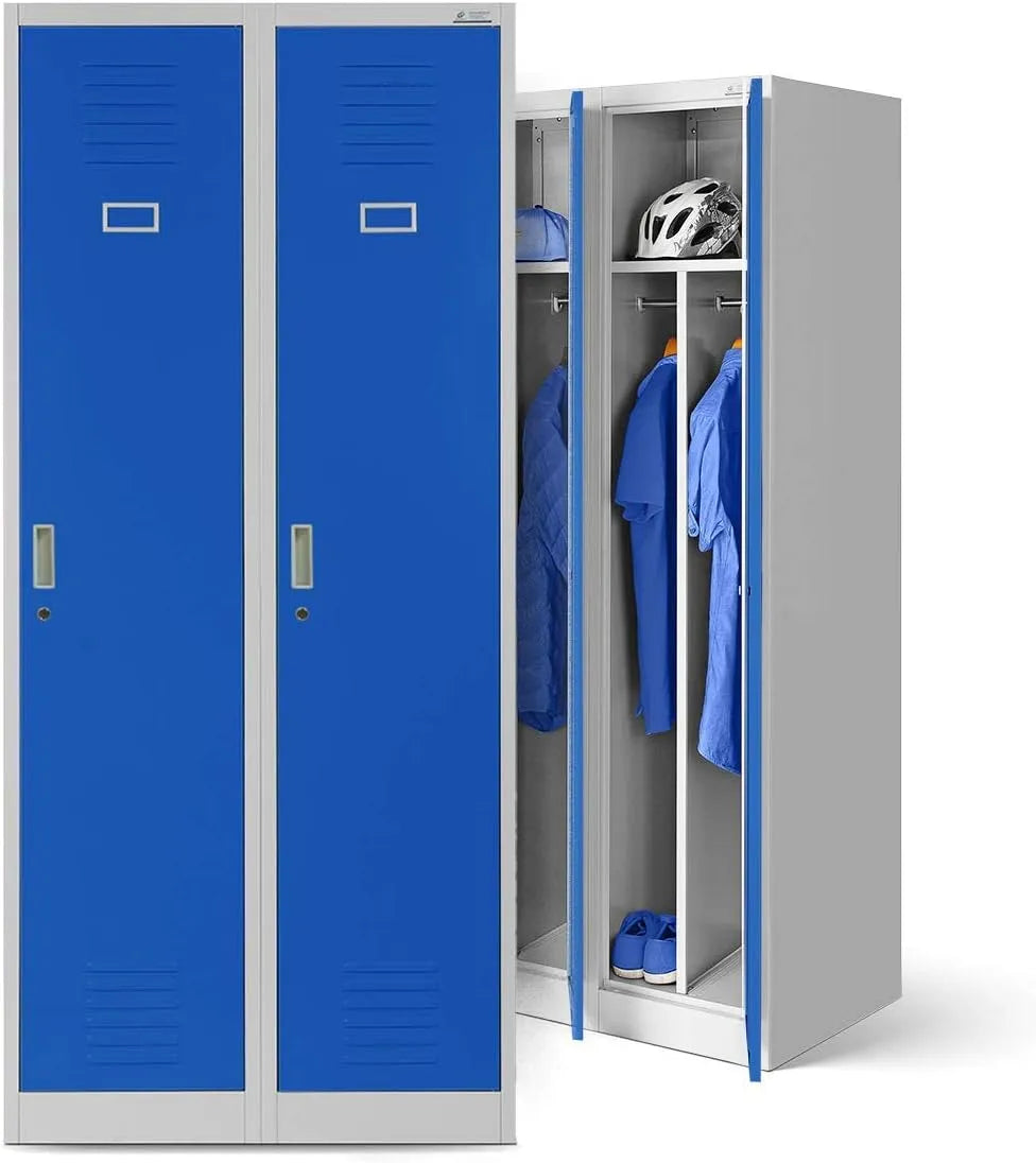 Armoire de rangement: en métal, 180 cm, 50 cm, gris