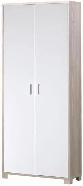 Armoire de rangement — VIRO, en bois, 2 portes, 83 × 29 cm, blanc