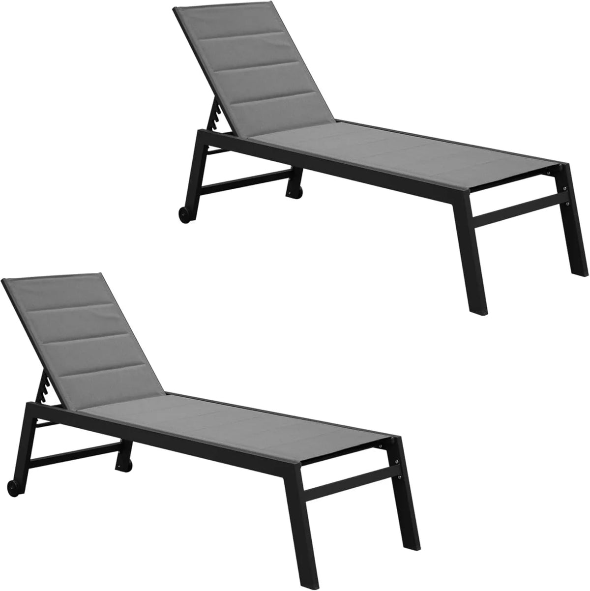Matelas – Lot de 2, anthracite