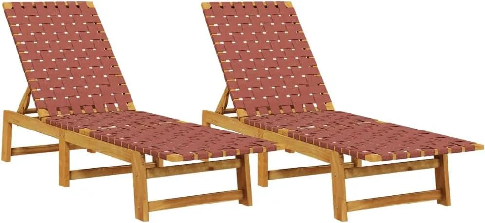 Chaise – revêtement en tissu, en bois, Lot de 2, rouge