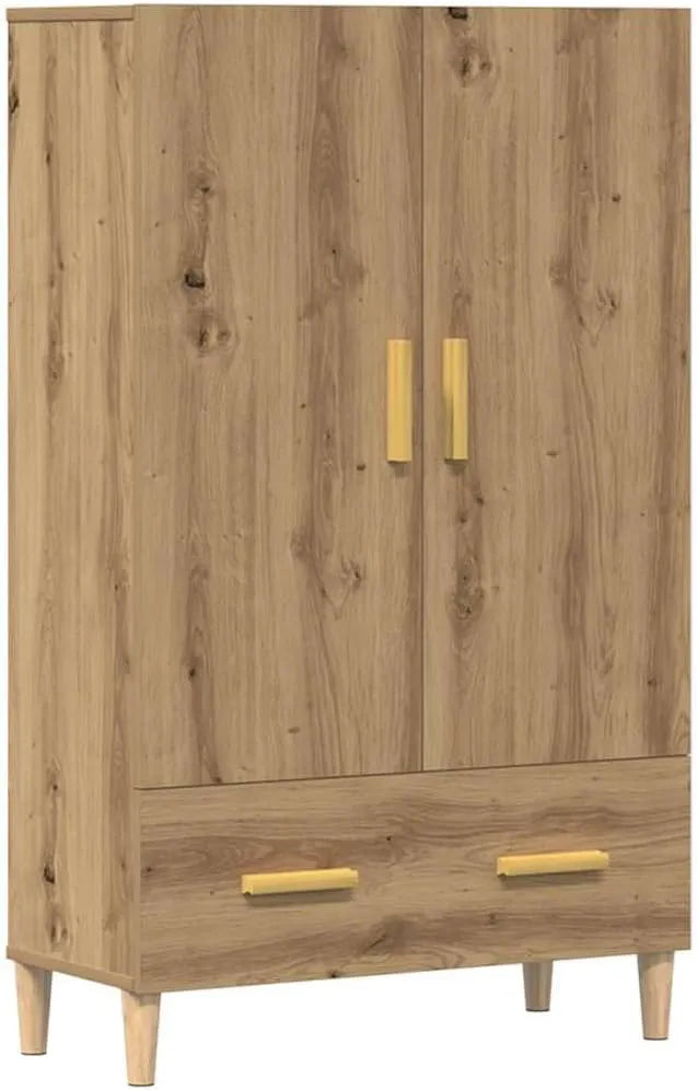 Armoire de rangement — en bois, avec rangement, 70 × 31 × 115 cm