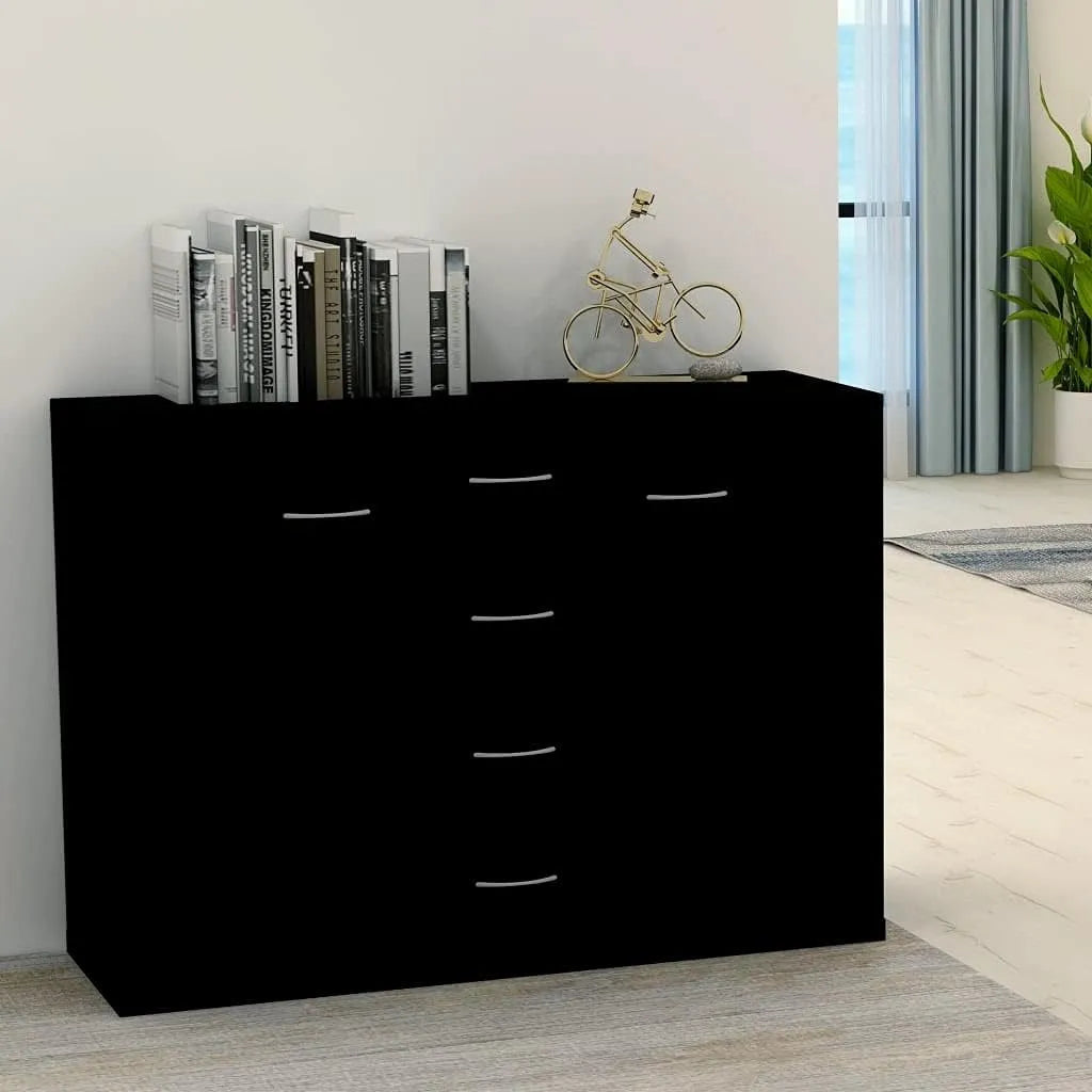 Buffet et meuble de rangement Noir 88x30x65 cm Aggloméré-685: 88 × 30 × 65 cm