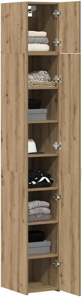 Armoire de rangement: en bois, avec rangement, 3 pièces, 30 × 42, 5 × 225 cm