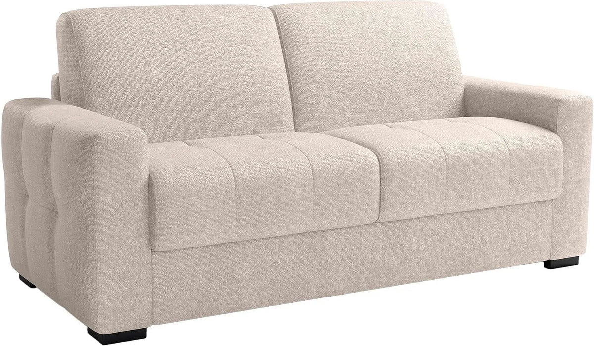 Canapé — DYLANE, revêtement en tissu, convertible, 3 Places, 22 cm, beige