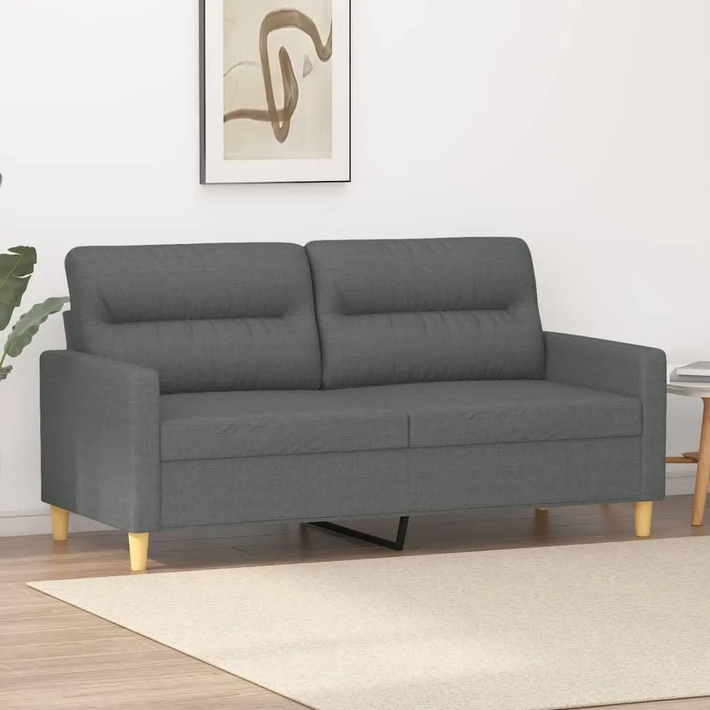 Canapé modulaire — revêtement en tissu, convertible, 2 Places, 140 cm, gris