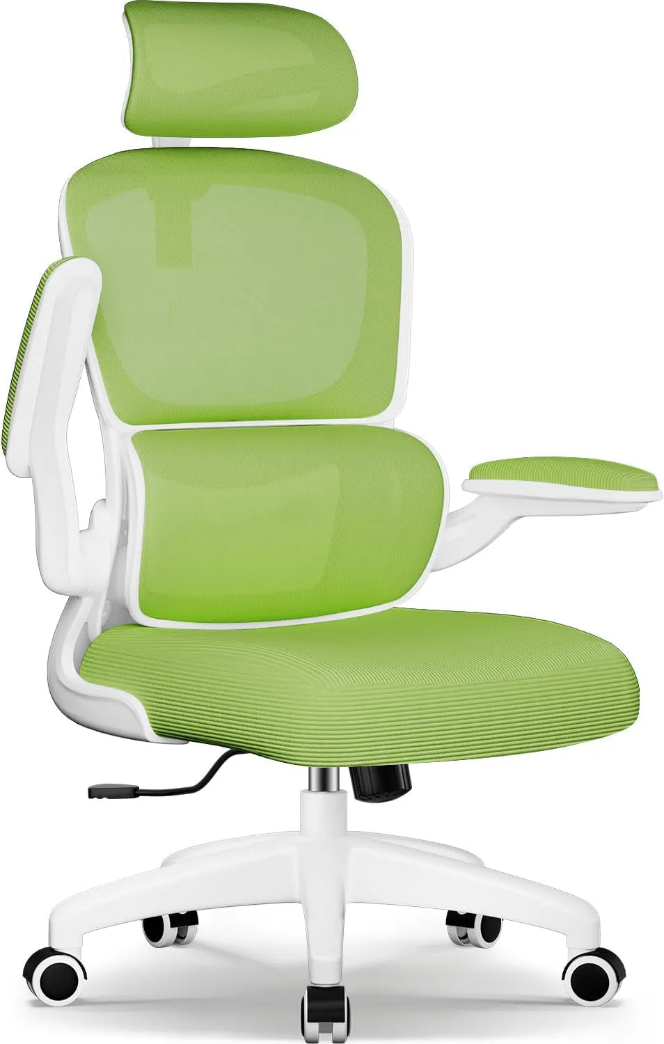 Bureau et table informatique — avec accoudoirs, avec dossier, réglable, 150kg, vert, inclinable
