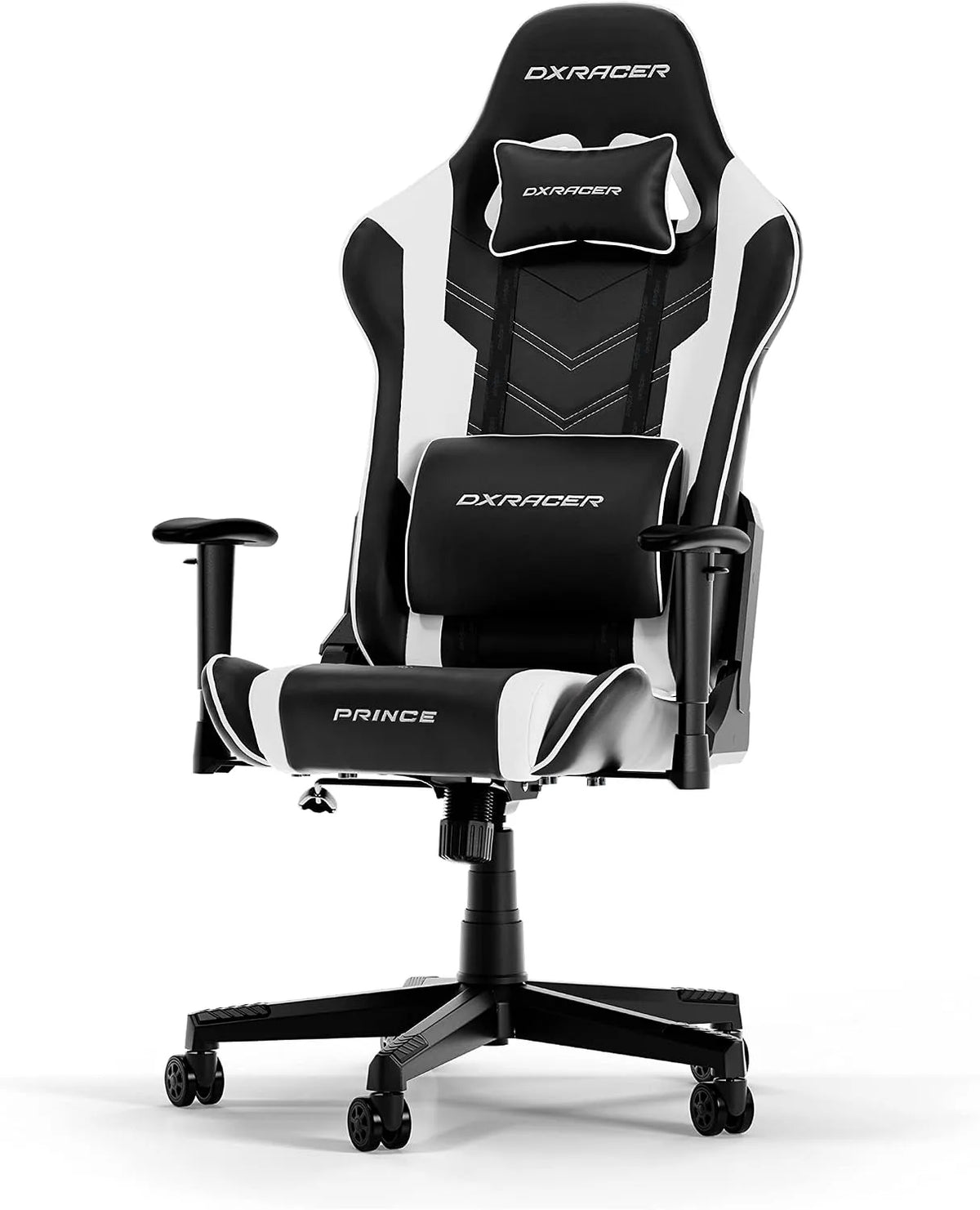Chaise: PVC, en cuir, pour gaming, noir
