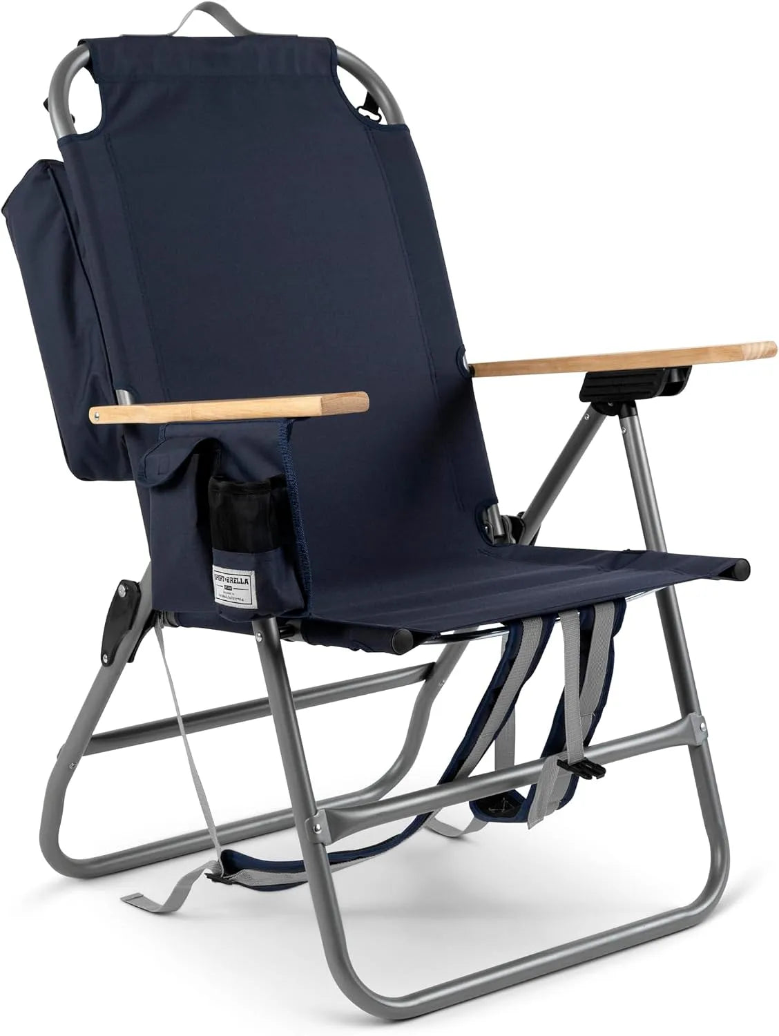 Chaise – protection UV, pour fête et festival, pliable, format portable, 76 cm, bleu