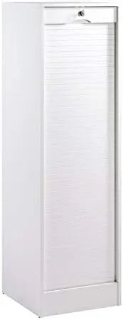 Classeur à Rideau Blanc 140 cm