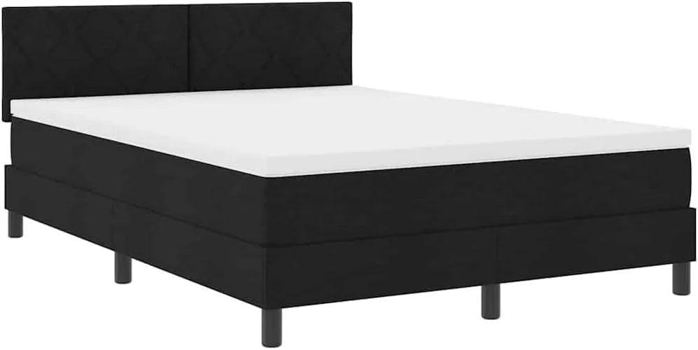 Générique Lit boxspring avec Matelas avec Matelas Noir 160 x: revêtement en tissu, 160 × 200 cm, 68.64KG, 8778