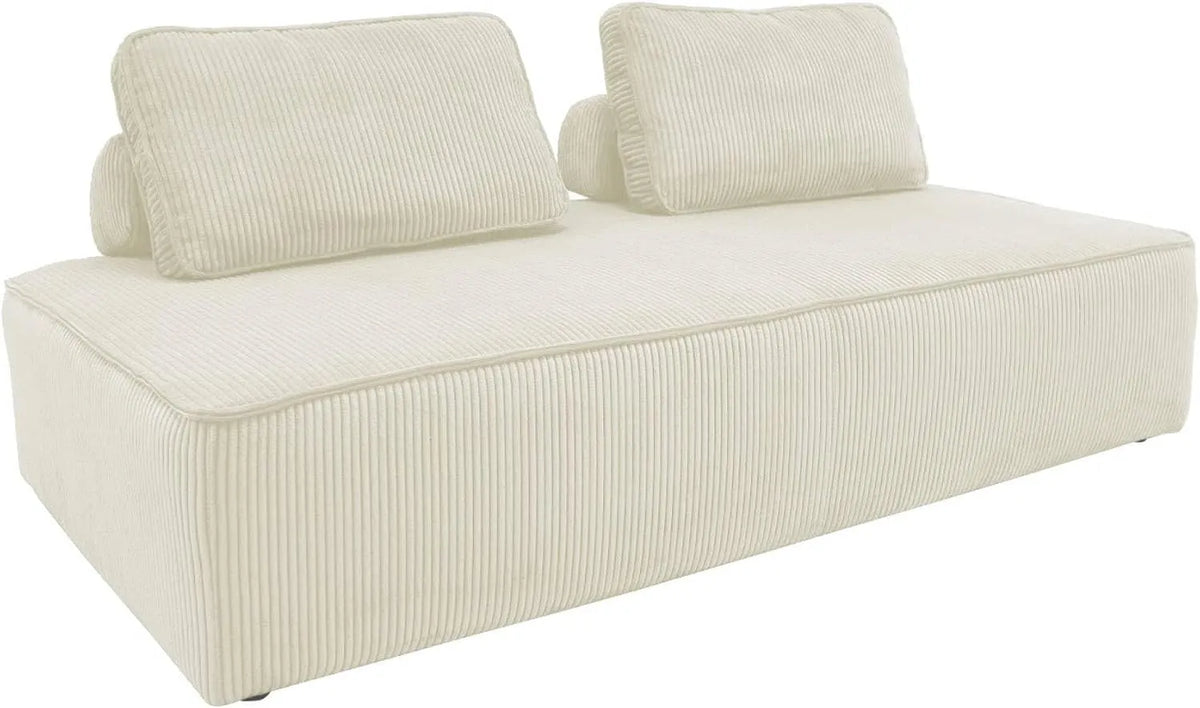 Canapé modulaire: en velours côtelé, avec chauffage, 2 Places