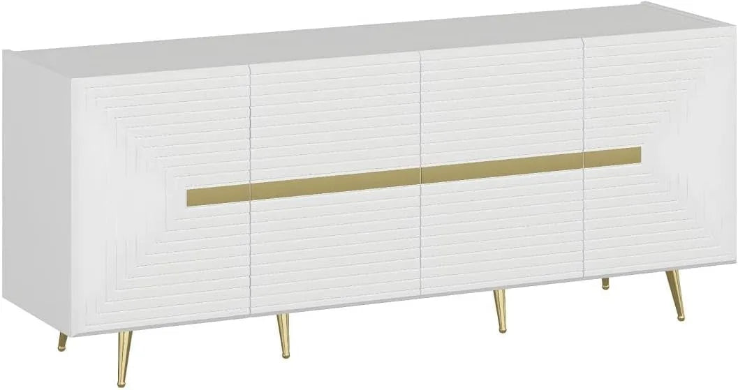 MORABITO Vente-Unique: MOLYA, 4 Portes, blanc, en MDF